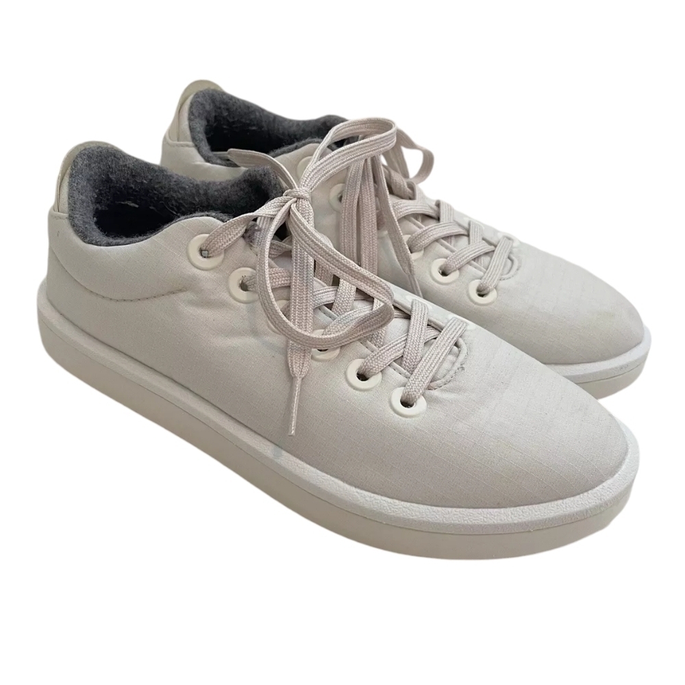 Allbirds Women’s Natural White Wool Piper Woven Cream Lace Up Sneakers Size 9